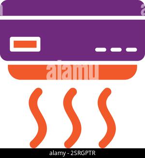 Klimaanlage Vektor-Symbol Design-Illustration Stock Vektor