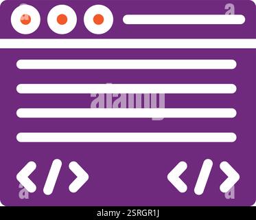 Befehlszeile Vektorsymbol Konstruktionsdarstellung Stock Vektor
