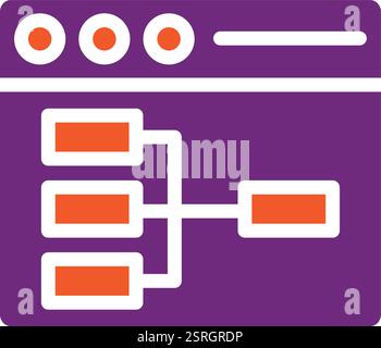 UX-Design Vektor-Symbol Design-Illustration Stock Vektor