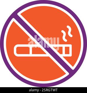 No Rauchen Vector Icon Design Illustration Stock Vektor