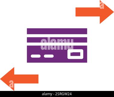 Transaktionsvektor-Symbol Konstruktionsabbildung Stock Vektor