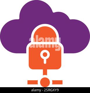 Datenschutz Vektor-Symbol Design-Illustration Stock Vektor