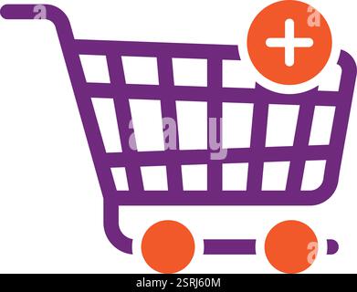 In den Warenkorb Vektorsymbol Design Illustration Stock Vektor
