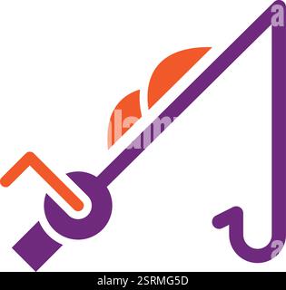 Angeln Vektor Symbol Design Illustration Stock Vektor