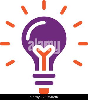 Glühlampe Vektor-Symbol Design-Illustration Stock Vektor