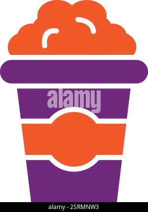 Pop Corn Vektor Symbol Design Illustration Stock Vektor