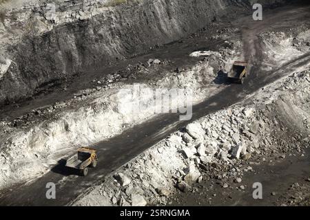 Übersicht über die Kohlemine in Jharkhand, Indien, Asien Stockfoto