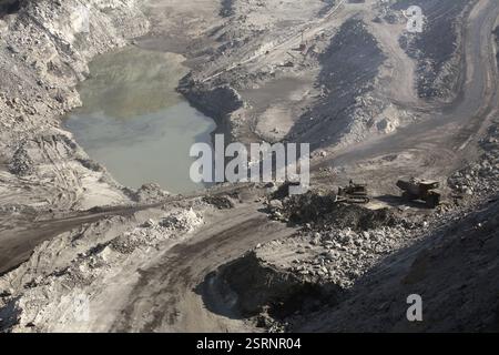Übersicht über die Kohlemine in Jharkhand, Indien, Asien Stockfoto