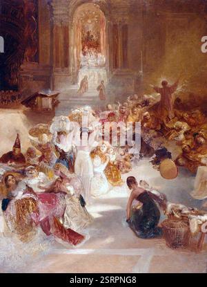 Turner, Joseph Mallord William; Christus, der die Händler aus dem Tempel treibt; Tempel-202522 Stockfoto