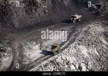 Übersicht über die Kohlemine in Jharkhand, Indien, Asien Stockfoto