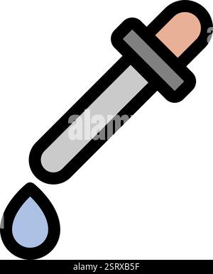Medizinischer Tropfer - saubere und moderne Apotheke und Medizin Icon Stock Vektor