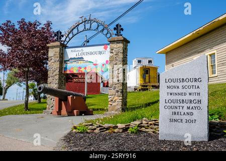 Stadt Louisbourg Sydney & Louisbourg Railway Museum, Cape Breton Island, Nova Scotia, Kanada Stockfoto