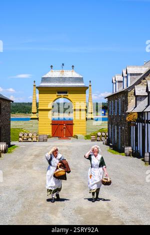 Festung von Louisbourg National Site, befestigte französische Kolonialstadt, Kapbreton Island, Nova Scotia, Kanada Stockfoto