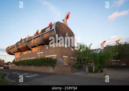 Beddington Zero Energy Development bei Hackbridge, Sutton, London Stockfoto