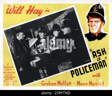 FRAG EINEN POLIZISTEN HERBERT LOMAS, WILL HAY, GRAHAM MOFFATT, MOORE MARRIOTT Datum: 1939 Stockfoto