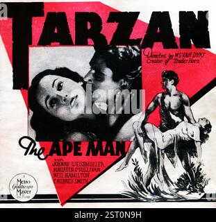 TARZAN THE APE MAN [US 1932] MAUREEN O’SULLIVAN als Jane, JOHNNY WEISSMULLER als Tarzan Datum: 1932 Stockfoto