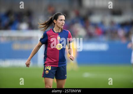 Barcelona, Esp. Februar 2025. FC BARCELONA GEGEN MADRID CFF. Am 16. Februar 2025 während des Spiels zwischen dem FC Barcelona und Madrid CFF, das dem 19. Tag der La Liga F im Johan Cruyff Stadium in Barcelona entspricht, am 16. Februar 2025. Quelle: Rosdemora/Alamy Live News Stockfoto