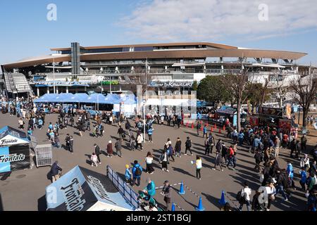 Uvance Todoroki Stadium, Kanagawa, Japan. Februar 2025. Uvance Todoroki Stadium, 15. FEBRUAR 2025 - Fußball/Fußball : 2025 J1 League Spiel zwischen Kawasaki Frontale 4-0 Nagoya Grampus im Uvance Todoroki Stadium, Kanagawa, Japan. Quelle: AFLO SPORT/Alamy Live News Stockfoto