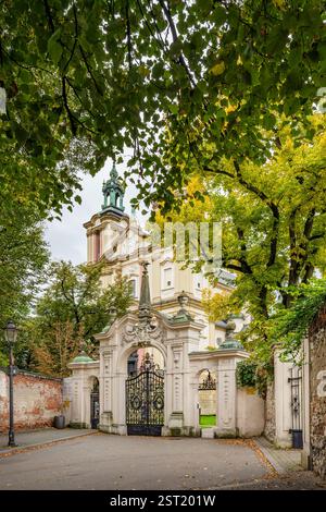 Krakau, Krakau, Kazimierz, Polen, die Skaleczna Straße führt zur Basilika St. Michael Erzengel. Ulica Skałeczna wiodąca do Bazylika Stockfoto
