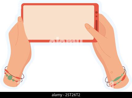 Aufkleber Für Handgriffe Des Telefons Stock Vektor