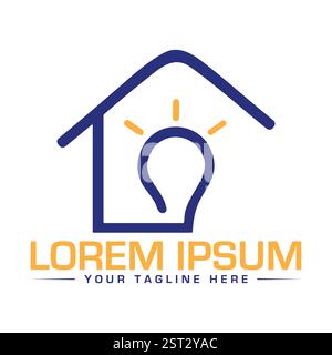 Real Estate Logo Design, Einfaches Real Estate Logo Design Stock Vektor