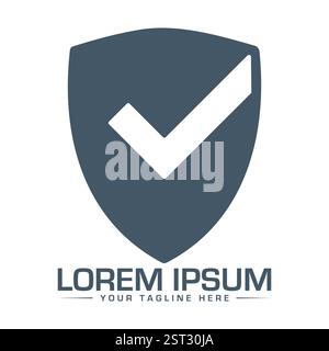 Design Des Sicherheitslogos, Design Des Lock Logos Stock Vektor