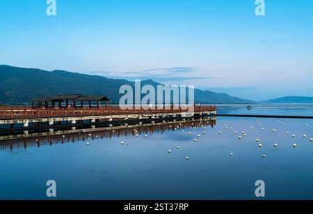 Yilong Lake Scenic Area, Yunnan, China. Stockfoto