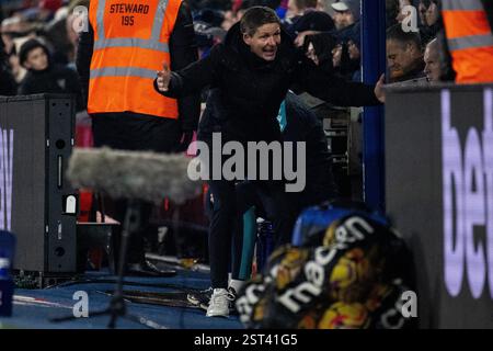 GB LONDON, 15. Februar 2025: Der Manager Oliver Glasner von Crystal Palace reagiert während des Premier League-Spiels zwischen Crystal Palace und Everton AT Stockfoto