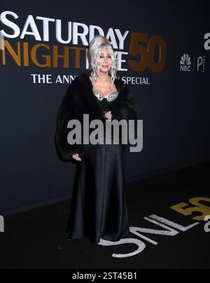 16. Februar 2025 in New York, New York, USA: Cher nimmt an der SNL50: The Anniversary Show im Rockefeller Plaza 30 in New York Teil. Februar 2025. (Credit Image: © Photo Image Press via ZUMA Press Wire) NUR REDAKTIONELLE VERWENDUNG! Nicht für kommerzielle ZWECKE! Stockfoto