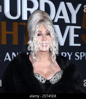 16. Februar 2025 in New York, New York, USA: Cher nimmt an der SNL50: The Anniversary Show im Rockefeller Plaza 30 in New York Teil. Februar 2025. (Credit Image: © Photo Image Press via ZUMA Press Wire) NUR REDAKTIONELLE VERWENDUNG! Nicht für kommerzielle ZWECKE! Stockfoto