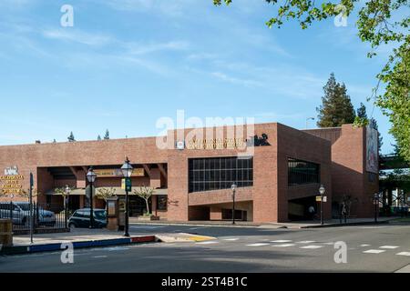 Gebäude des California State Railroad Museums in Sacramento Stockfoto