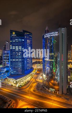 Al Fardan Doppelturm Westbucht Doha Katar Stockfoto