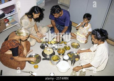 Familie Essen Stockfoto