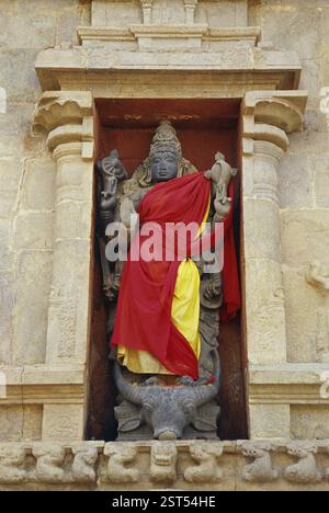 Göttin Durga im Tempel Brahadeswara, Thanjavur, Tamil Nadu, Indien, Asien Stockfoto
