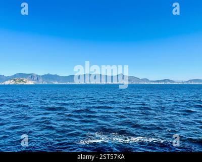 Copacabbana Strandblick vom Meer Stockfoto