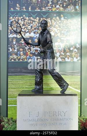 Fred Perry, Wimbledon, London, Großbritannien Stockfoto