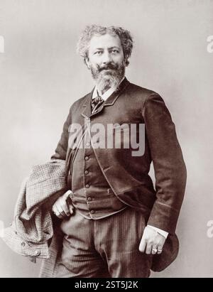 Carolus-Duran. Porträtfotografie des französischen Malers und Kunstlehrers Charles Auguste Emile Durand (1837–1917) von Atelier Nadar, 1855-1900 Stockfoto