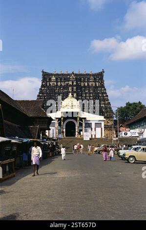 Shri Padmanabhaswami Tempel, Trivandrum, Kerala, Indien, Asien Stockfoto