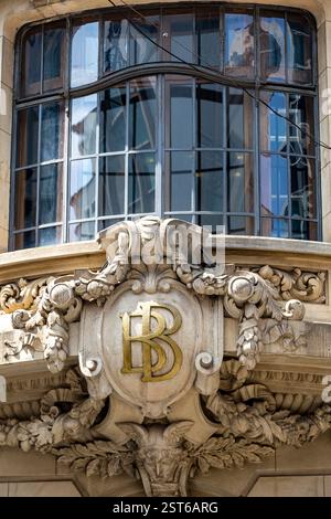 Sao Paulo, Brasilien - 29. Oktober 2021: Die Fassade des Kulturzentrums Banco do Brasil, das 1901 erbaut wurde, wurde 1923 von der Banco do Brasil gekauft. Stockfoto