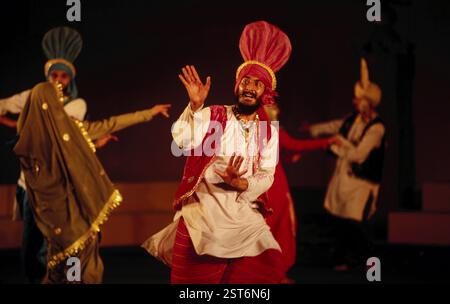 Volkstanz Bhangra, punjab, Indien KEIN MR Stockfoto