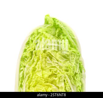 Leckerer Chinakohl isoliert auf weißem Hintergrund Stockfoto