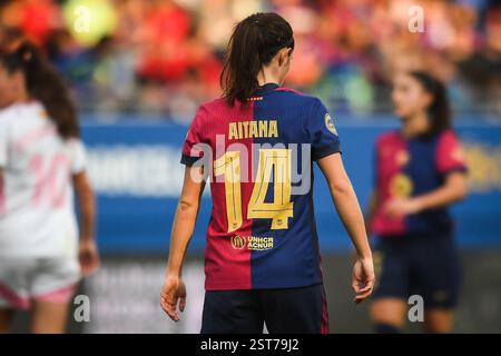 Barcelona, Espagne. Februar 2025. Aitana BONMATI von Barcelona während der spanischen Meisterschaft der Frauen, Liga F Fußballspiel zwischen FC Barcelona und Madrid Club de Futbol Femenino am 16. Februar 2025 im Estadi Johan Cruyff in Barcelona, Spanien - Foto Matthieu Mirville (Segio Ros)/DPPI Credit: DPPI Media/Alamy Live News Stockfoto