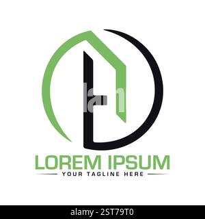 Logo-Design mit WERBEBUCHSTABEN Stock Vektor