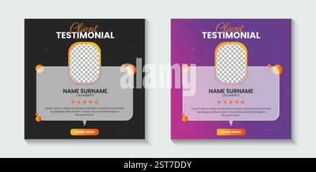 Feedback zum Kundenservice oder Kundenbewertungen in sozialen Medien oder Vorlage für Webbanner. Feedback zum Kundenservice – Überprüfung der Post-Design-Inhalte in sozialen Medien Stock Vektor