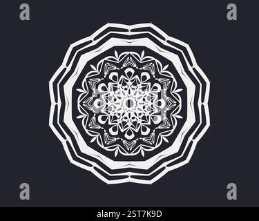 Luxus Ornamental Mandala Muster Vektor Design für Tattoos, Tapeten, Abdeckung, grafische Ressourcen. Stock Vektor