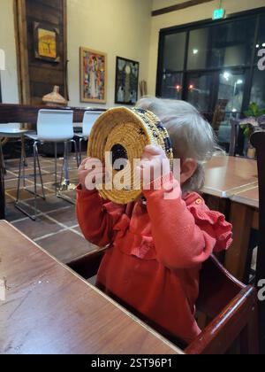 Äthiopisches Essen in einem Restaurant Stockfoto
