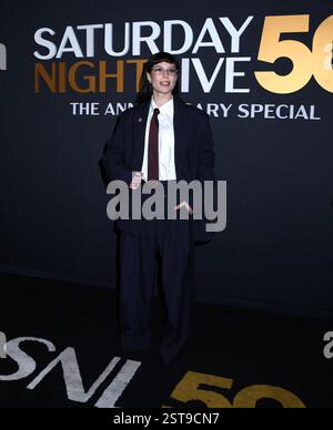 16. Februar 2025 in New York, New York, USA: Halsey besucht die SNL50: The Anniversary Show im Rockefeller Plaza 30 in New York. Februar 2025. (Credit Image: © Photo Image Press via ZUMA Press Wire) NUR REDAKTIONELLE VERWENDUNG! Nicht für kommerzielle ZWECKE! Stockfoto