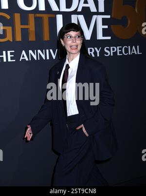 16. Februar 2025 in New York, New York, USA: Halsey besucht die SNL50: The Anniversary Show im Rockefeller Plaza 30 in New York. Februar 2025. (Credit Image: © Photo Image Press via ZUMA Press Wire) NUR REDAKTIONELLE VERWENDUNG! Nicht für kommerzielle ZWECKE! Stockfoto