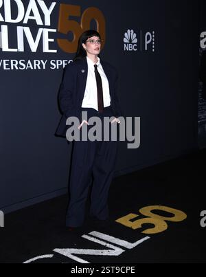 16. Februar 2025 in New York, New York, USA: Halsey besucht die SNL50: The Anniversary Show im Rockefeller Plaza 30 in New York. Februar 2025. (Credit Image: © Photo Image Press via ZUMA Press Wire) NUR REDAKTIONELLE VERWENDUNG! Nicht für kommerzielle ZWECKE! Stockfoto