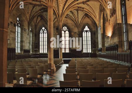 Kloster Bebenhausen, bei Tübingen, Deutschland, 21. August 2021: Kreuzgang Stockfoto
